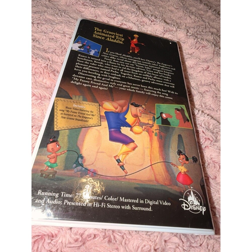 Disney Parks The Emperor's New Groove VHS Video Notebook Journal Only Rare - Picture 5 of 7